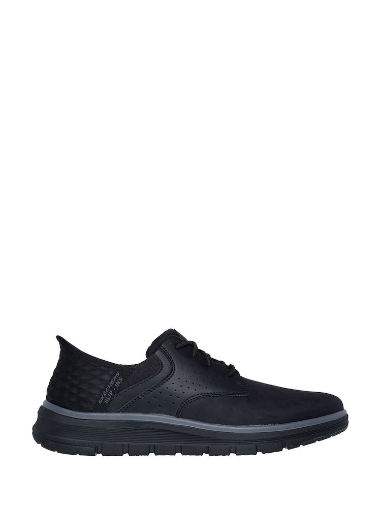 Negro - Skechers Orell Yates Slip in Trainers - Imagen 1 de 5