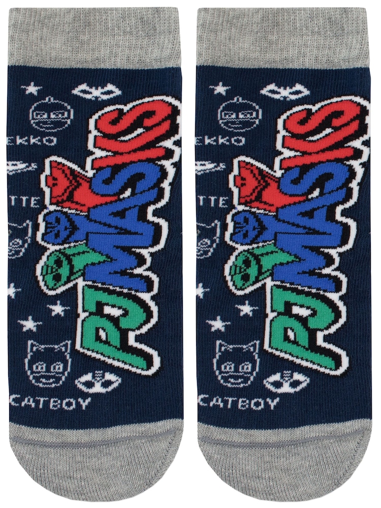 Character Blue Masks 100% Cotton Socks 3 Pack - Image 2 of 4