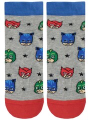 Character Blue Masks 100% Cotton Socks 3 Pack - Image 3 of 4