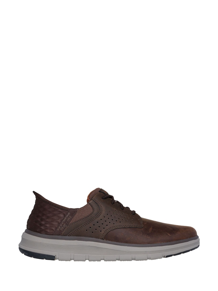 Marrón - Skechers Orell Yates Slip in Trainers - Imagen 1 de 5