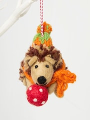 FatFace Multi Hattie Hedgehog Felt Decoration - Image 2 of 2