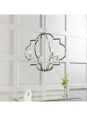 Gallery Home Silver Holdrege Pendant Ceiling Light - Image 2 of 8