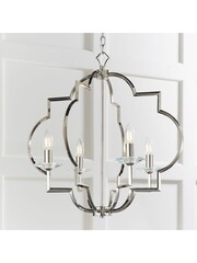 Gallery Home Silver Holdrege Pendant Ceiling Light - Image 3 of 8