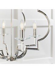 Gallery Home Silver Holdrege Pendant Ceiling Light - Image 6 of 8