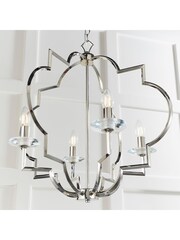 Gallery Home Silver Holdrege Pendant Ceiling Light - Image 7 of 8