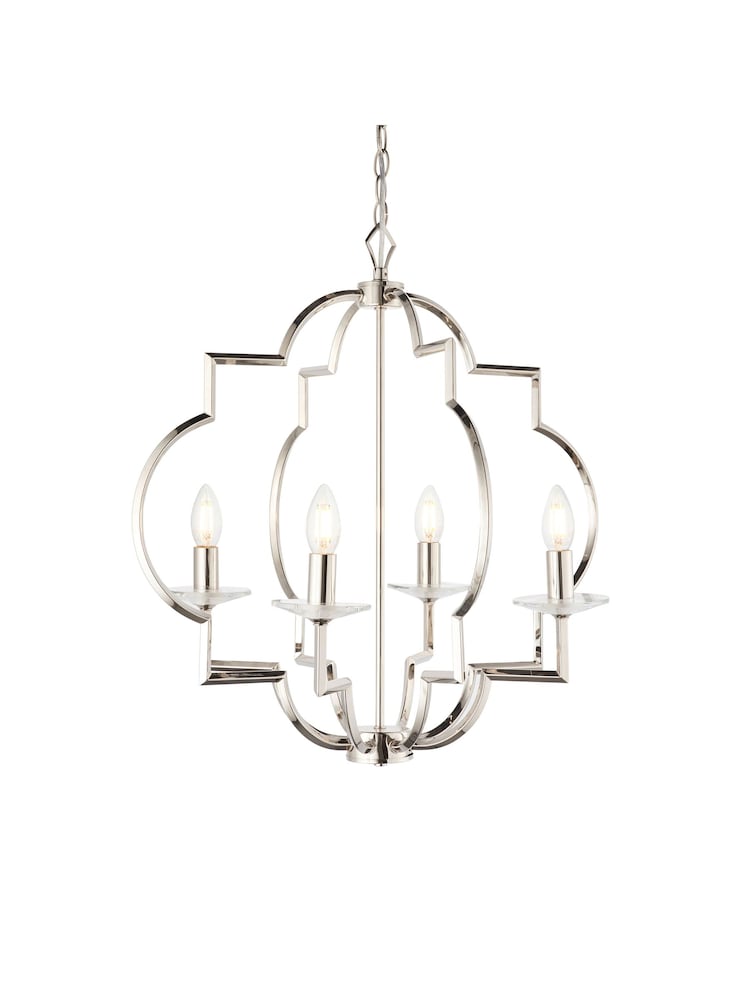 Gallery Home Silver Holdrege Pendant Ceiling Light - Image 8 of 8