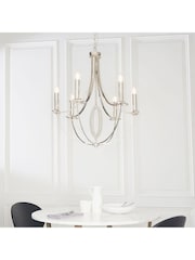Gallery Home Silver Fairfield 6 Light Pendant Ceiling Light - Image 1 of 10