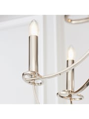 Gallery Home Silver Fairfield 6 Light Pendant Ceiling Light - Image 4 of 10