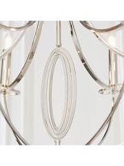 Gallery Home Silver Fairfield 6 Light Pendant Ceiling Light - Image 5 of 10