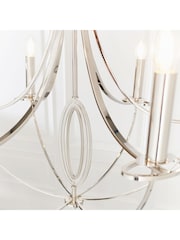 Gallery Home Silver Fairfield 6 Light Pendant Ceiling Light - Image 6 of 10