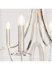 Gallery Home Silver Fairfield 6 Light Pendant Ceiling Light - Image 7 of 10