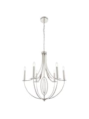 Gallery Home Silver Fairfield 6 Light Pendant Ceiling Light - Image 9 of 10