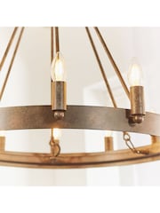 Gallery Home Brown Alliance 12 Light Pendant Ceiling Light - Image 3 of 7