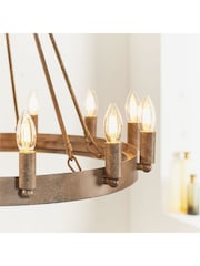 Gallery Home Brown Alliance 12 Light Pendant Ceiling Light - Image 5 of 7
