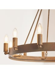 Gallery Home Brown Alliance 12 Light Pendant Ceiling Light - Image 6 of 7