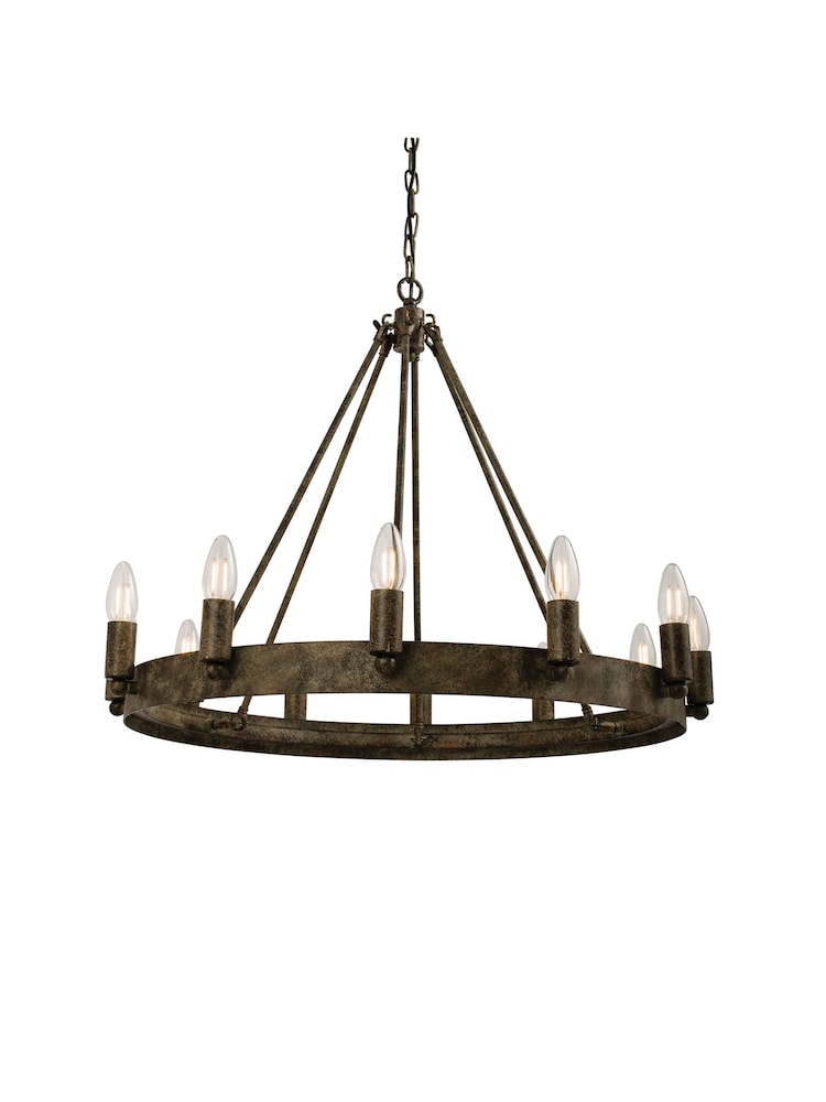 Gallery Home Brown Alliance 12 Light Pendant Ceiling Light - Image 7 of 7