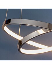 Gallery Home Black/White Valley 2 Pendant Ceiling Light - Image 5 of 9