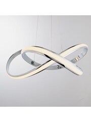 Gallery Home Chrome Fremont Pendant Ceiling Light - Image 6 of 7