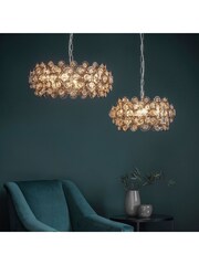 Gallery Home Silver Ord 6 Light Pendant Ceiling Light - Image 1 of 8