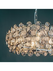 Gallery Home Silver Ord 6 Light Pendant Ceiling Light - Image 2 of 8