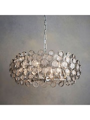 Gallery Home Silver Ord 6 Light Pendant Ceiling Light - Image 3 of 8