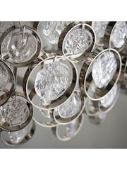 Gallery Home Silver Ord 6 Light Pendant Ceiling Light - Image 4 of 8