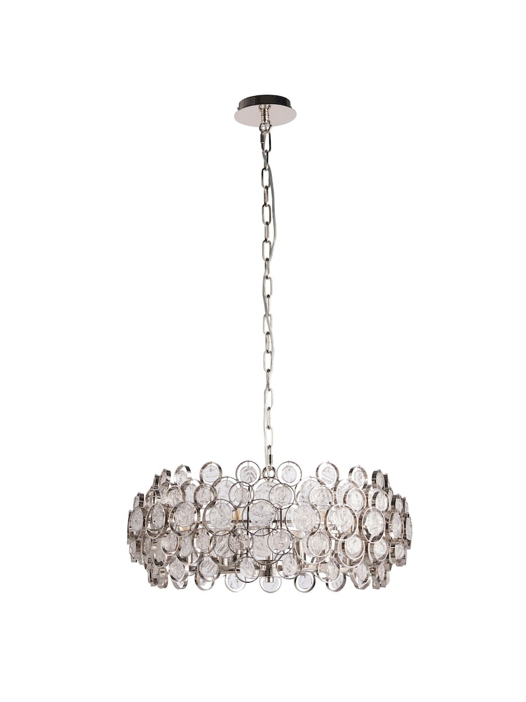 Gallery Home Silver Ord 6 Light Pendant Ceiling Light - Image 8 of 8