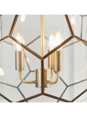 Gallery Home Antique Brass Gibbon 3 Pendant Ceiling Light - Image 4 of 7