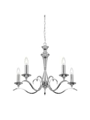 Gallery Home Black/White Davenport 5 Pendant Ceiling Light - Image 1 of 9