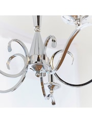 Gallery Home Black/White Davenport 5 Pendant Ceiling Light - Image 13 of 15