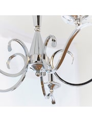 Gallery Home Black/White Davenport 5 Pendant Ceiling Light - Image 4 of 9