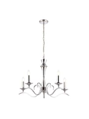 Gallery Home Black/White Davenport 5 Pendant Ceiling Light - Image 8 of 9