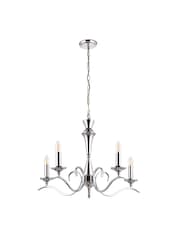 Gallery Home Black/White Davenport 5 Pendant Ceiling Light - Image 9 of 9