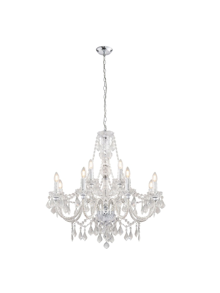 Gallery Home Black/White Blair 12 Pendant Ceiling Light - Image 1 of 1