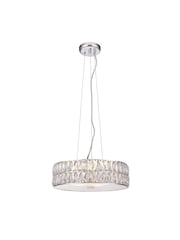 Gallery Home Black/White Wilcox Round 5 Pendant Ceiling Light - Image 9 of 9