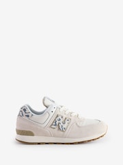 New Balance Cream Girls 574 Trainers - Image 1 of 1
