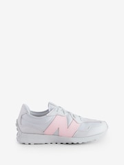 New Balance Neutral/Blush Kids 327 Trainers - Image 1 of 9