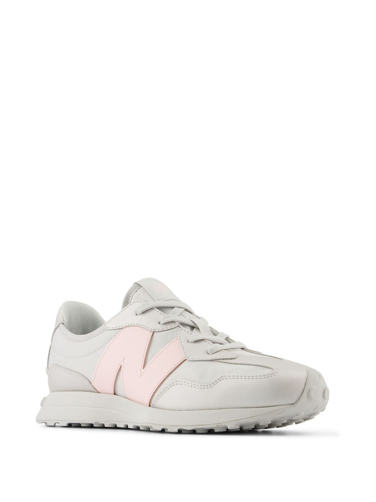 New Balance Neutral/Blush Kids 327 Trainers - Image 4 of 9