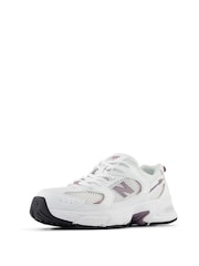 New Balance White/Purple Girls 530 Trainers - Image 2 of 5