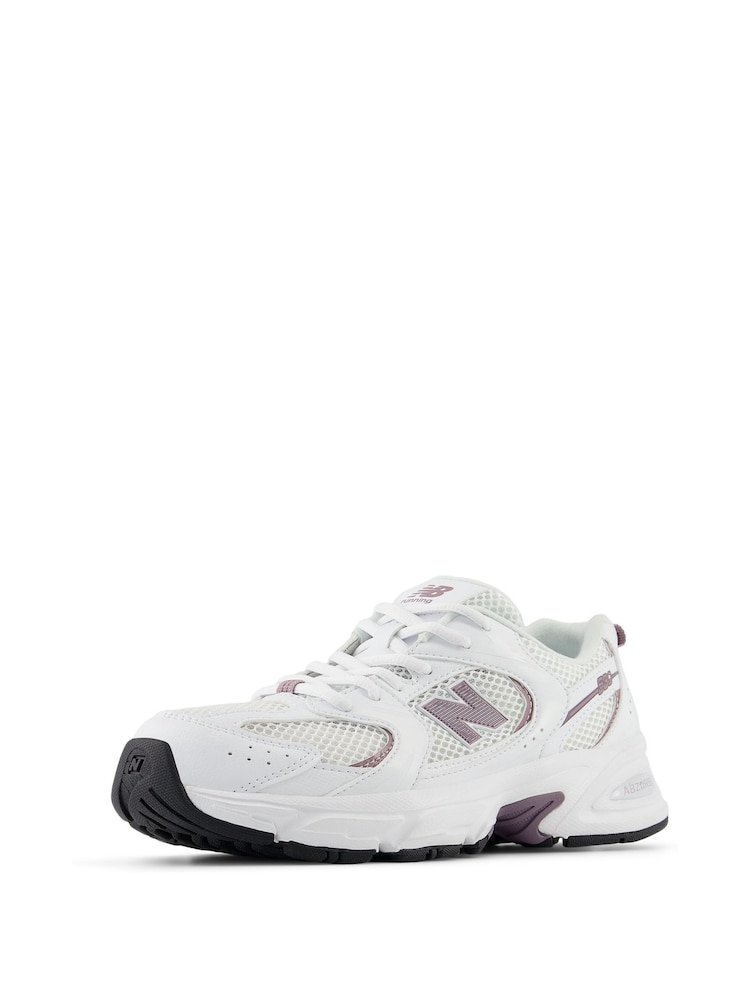 New Balance White/Purple Girls 530 Trainers - Image 2 of 5
