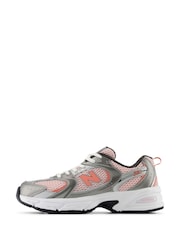 New Balance Pink/Grey Girls 530 Trainers - Image 2 of 8