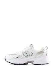 New Balance White/Blue Girls 530 Trainers - Image 2 of 5