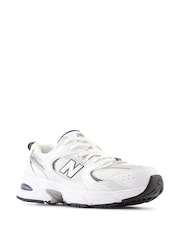 New Balance White/Blue Girls 530 Trainers - Image 3 of 5
