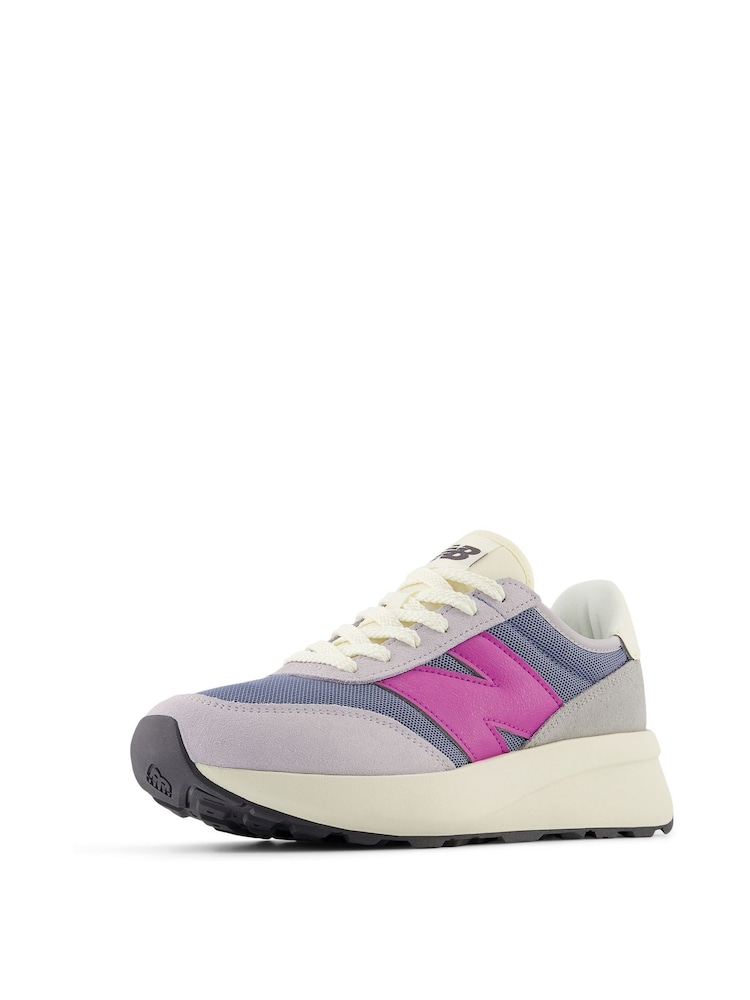 New Balance Blue/Pink Girls 370 Trainers - Image 4 of 8