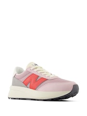 New Balance Red/Pink Girls 370 Trainers - Image 3 of 8