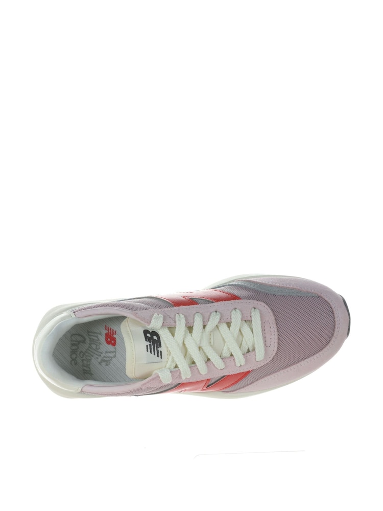 New Balance Red/Pink Girls 370 Trainers - Image 7 of 8