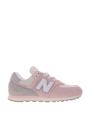 Roze/grijs - New Balance 574 meisjessneakers - Image 3 of 13
