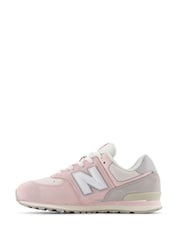 Roze/grijs - New Balance 574 meisjessneakers - Image 4 of 13