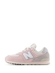 Roze/grijs - New Balance 574 meisjessneakers - Image 6 of 13