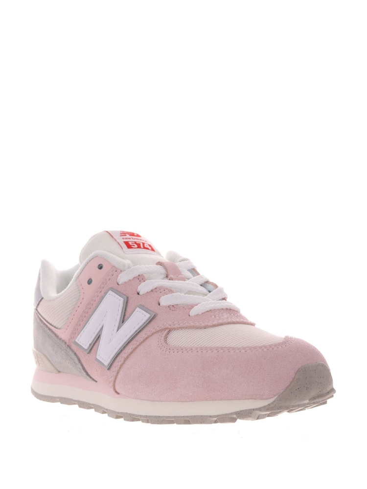 Roze/grijs - New Balance 574 meisjessneakers - Image 7 of 13
